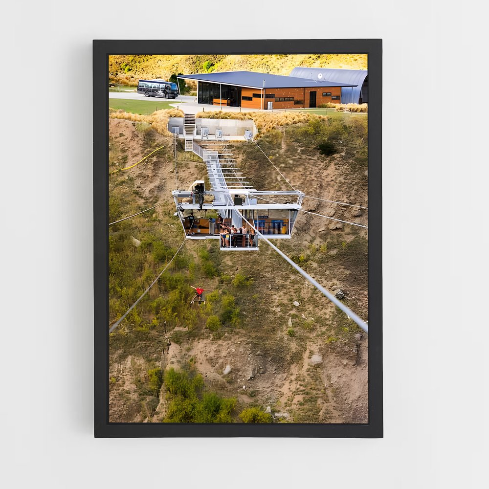 Poster Ascension Nevis – affiche Saut à l’élastique (vue 2)